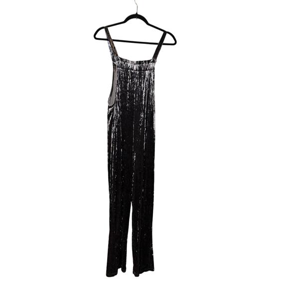 Simple Suzanne Betro Gray Velvet Romper Cruise Resort Travel One Piece Jumpsuit - Picture 6 of 11